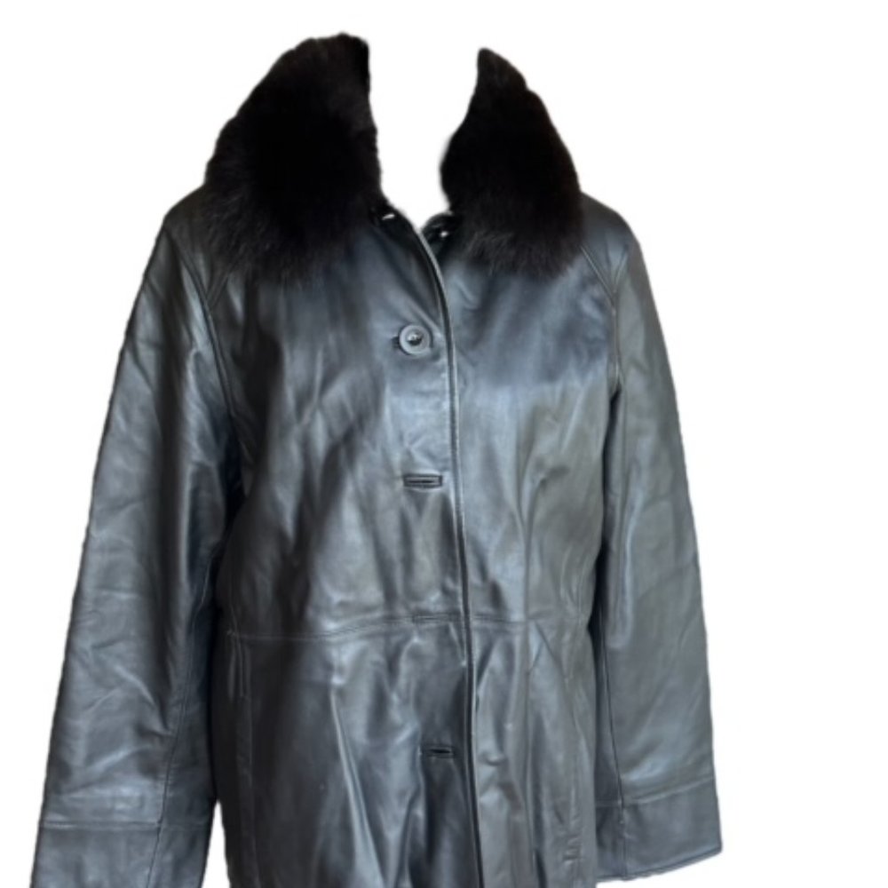 Bernardo Jacket fur collar